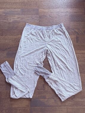 Splendid Grey & White Striped Lounge Sleep Pants | Soft Pajama Bottoms | Size S